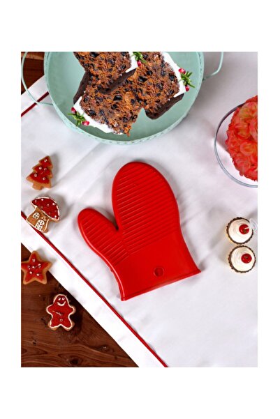 Un Silikon Fırın Eldiven Kırmızı