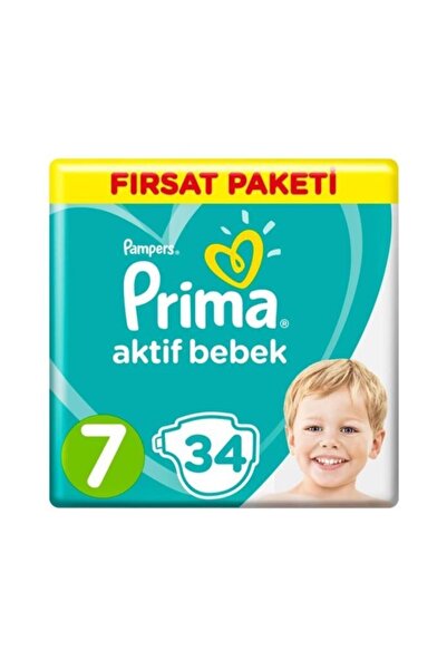Prima Fırsat Paketi Bebek Bezi 7 Numara 34 Adet
