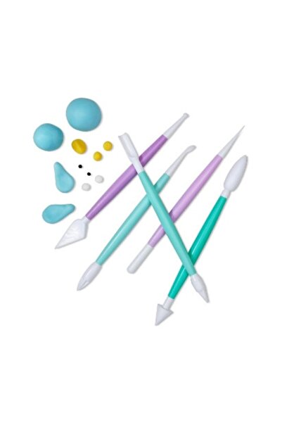 FırsatVar مجموعة تزيين كعكة الحلوى المكونة من 16 قطعة - اصنع ديكورات مثالية