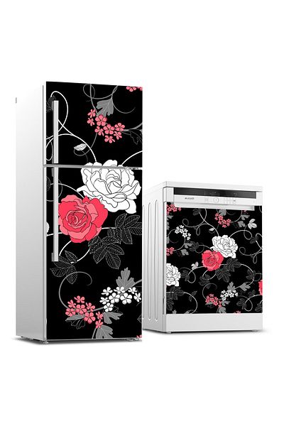 Tilki Dünyası Refrigerator And Dishwasher Set Sticker 0180