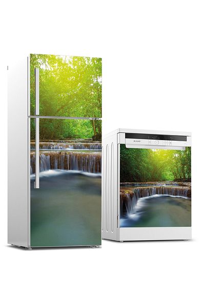 Tilki Dünyası Refrigerator And Dishwasher Set Sticker 0287