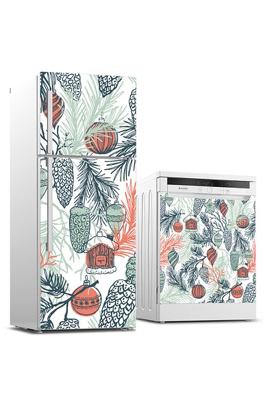 Tilki Dünyası Autocolant pentru set de frigider și mașină de spălat vase 0317