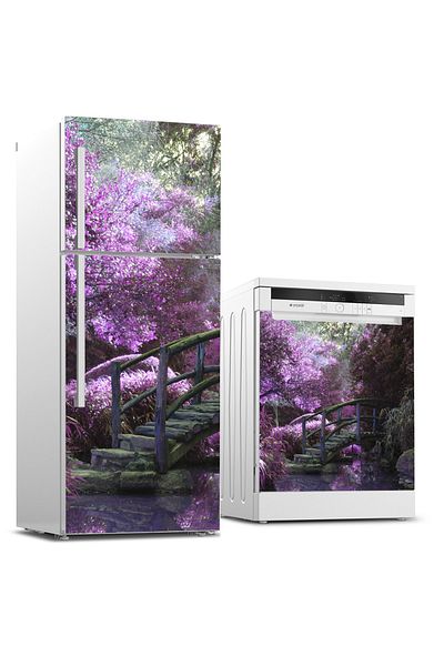 Tilki Dünyası Refrigerator And Dishwasher Set Sticker 0337