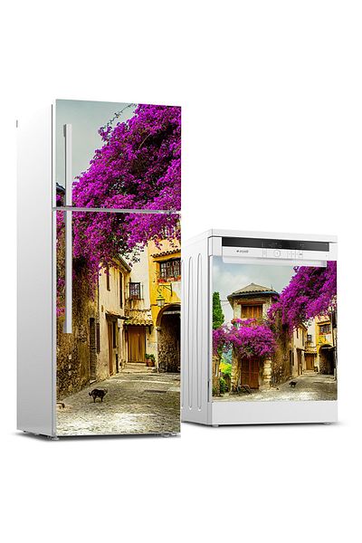 Tilki Dünyası Refrigerator And Dishwasher Set Sticker 0147