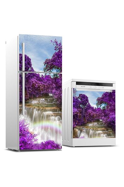 Tilki Dünyası Refrigerator And Dishwasher Set Sticker 0123