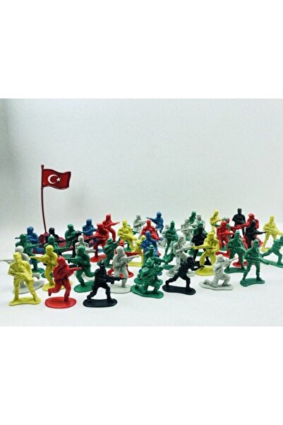 Bircan Oyuncak Türk Askeri Asker Seti Tam 58 Parça Oyuncak Asler Seti