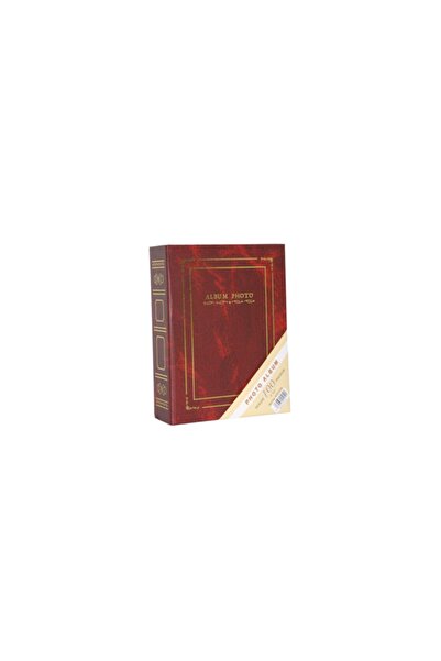 SARA 10X15Cm 100 Skin Cloth Photo Album Claret Red
