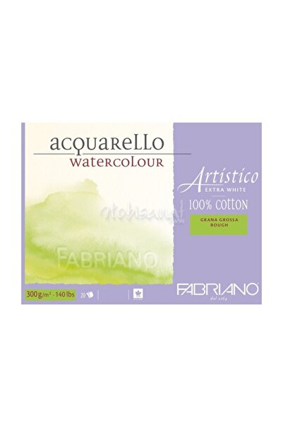 Fabriano Artistico Extra White Rough 300gr Sulu Boya Blok 15 Sayfa 35.5x51cm