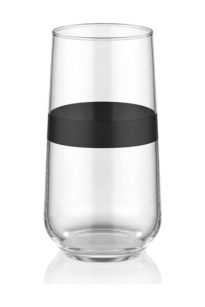 The Mia Dark Water Glass Long Set of 6