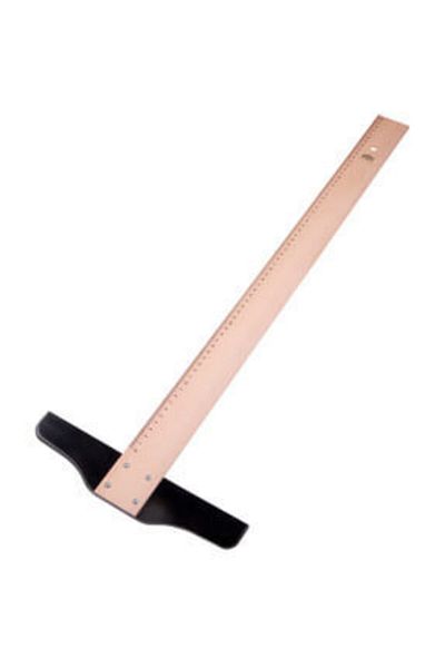 HATAS 01000 Technician T Ruler (wood) 65 Cm
