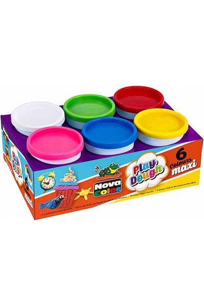 Nova Color مجموعة صلصال ماكسي مكونة من 6 قطع