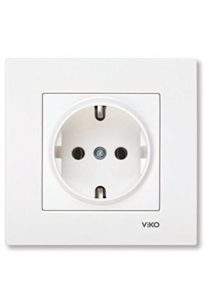 VİKO White Karre Grounded Socket - 90967008