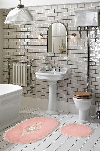 Alanur Home Selonya Welsoft Oval 2-Piece Bath Set Powder