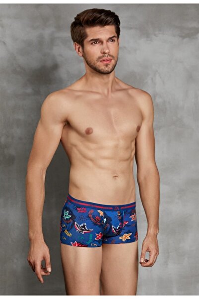 Doreanse Erkek Modal Renkli Baskılı Torbalı Mini Paça Boxer 1798