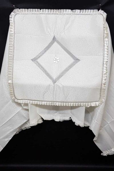 Palet Çeyiz Makine Örtüsü Kdk (palet199) Krem Std