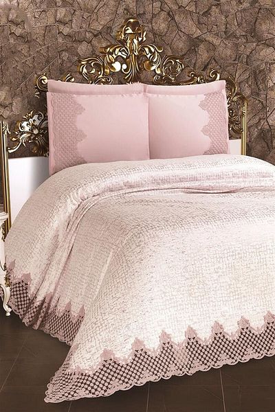 Arkur Home Gala Chenille Pique Set Powder - 6 Pieces