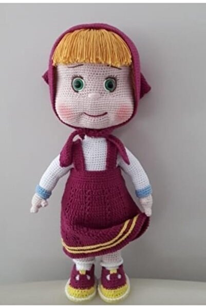 OYUNCAKPARK Maşa Bebek Amigurumi Organik Oyuncak