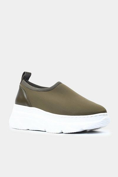 Hotiç Textile Khaki Women's Sports Shoes