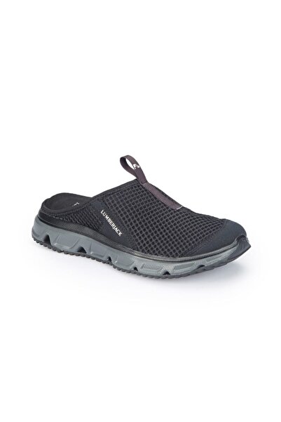 lumberjack شبشب نسائي من Castello Wmn باللون الأسود والرمادي الداكن