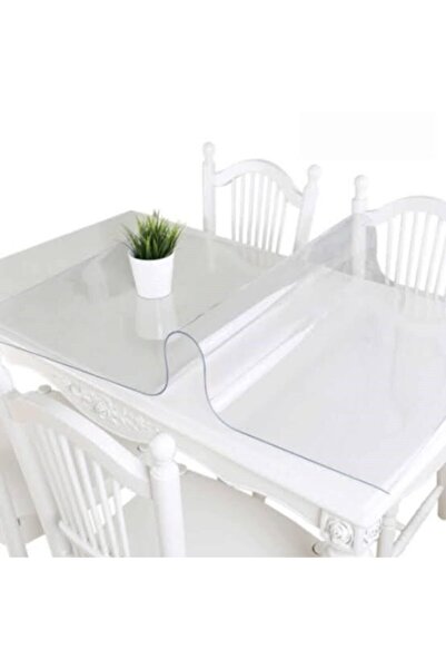 Emek 80x120 Şeffaf Pvc Masa Örtüsü 2,5 Mm Masa Koruyucu Saydam Renk Masa Sehpa Için Kolay Temizlik