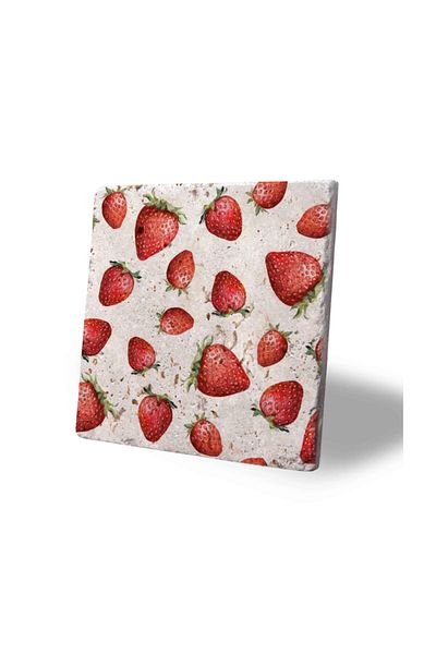 Oscar Stone Decor Red Natural Stone Trivet