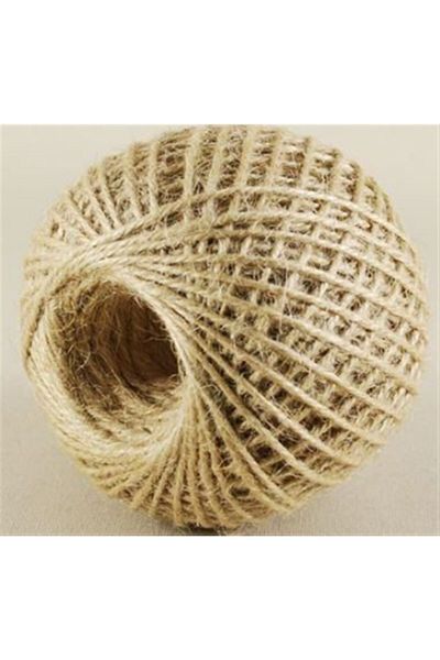 Ece Jute (Jut) Rope, Natural, Straw, Rope, Wicker Rope 1 Piece 100Gr – Birthday Ornament – Birthday Ornament –