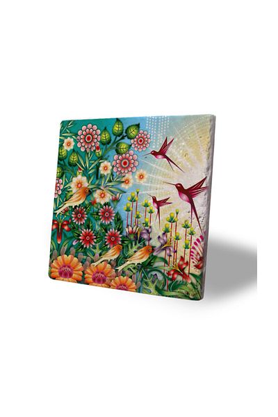 Oscar Stone Decor Green Colored Natural Stone Trivet