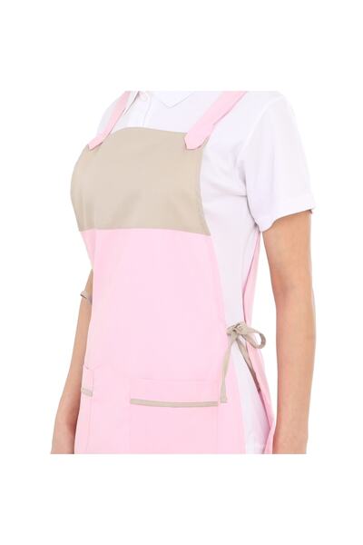 İstanbul Üniforma Blok Renkli İş Önlüğü