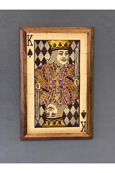 Oscar Stone Decor Masif Ahşap Çerçeveli Baskılı Doğaltaş (TRAVERTEN) Tablo İs...