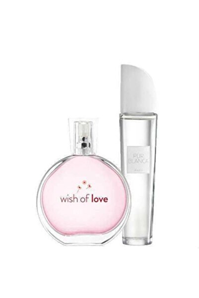 AVON Wish Of Love Edt 50 ml Kadın + Purblanca Edt 50 ml Kadın