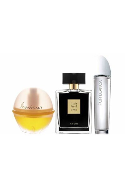 AVON Incandessence +little Black Dress+purblanca 3lü Kadın Set