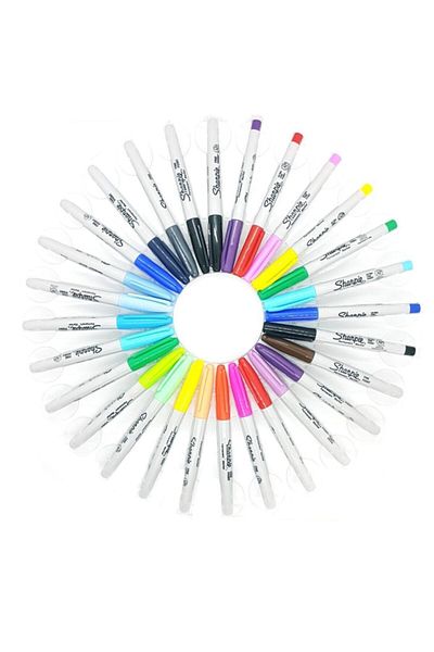 Sharpie Fine Permanent Marker Mixed 28pcs - Fish