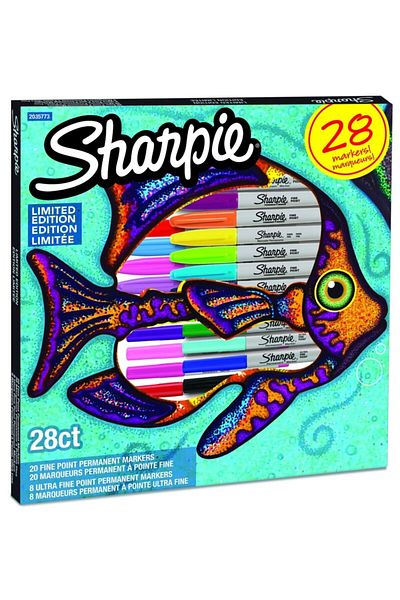Sharpie Fine Permanent Marker Mixed 28pcs - Fish