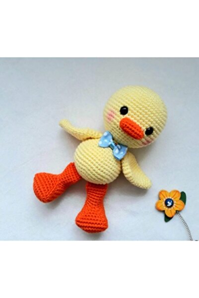 OYUNCAKPARK Sevimli Ördek Uyku Arkadaşı Amigurumi Organik Oyuncak