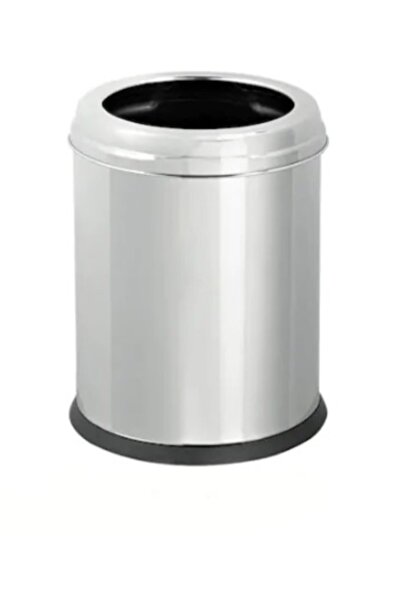 Genel Markalar Gri Paslanmaz Çemberli Ofis ve Mutfak Çöp Kovası, şık ve dayan...