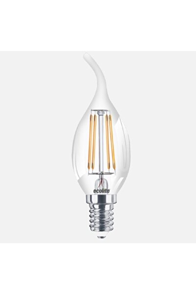 Ecolite 4w E14 Led Rustik Kıvrık Buji Sarı Işık