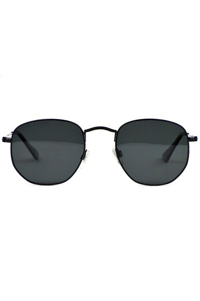 Luis Marin Lina Pentagonal Polarized Men's Sunglasses Black LN002