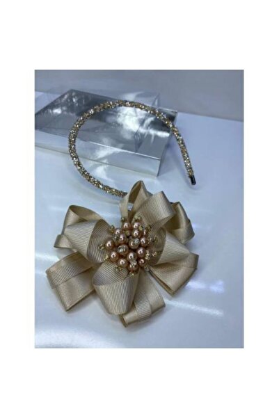 QUEEN AKSESUAR Broșă de lux cu perle maro deschis, coroană detașabilă pentru ...