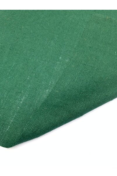 Doğal Atölye Koyu Yeşil Jüt Dekoratif Kumaş Kanaviçe Çuval Kumaşı En 100 Cm- 5 Mt