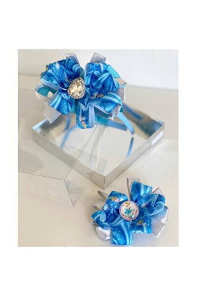 QUEEN AKSESUAR Set de 2 bucăți albastru prințesă Cenușăreasa Mamă fiică copil...