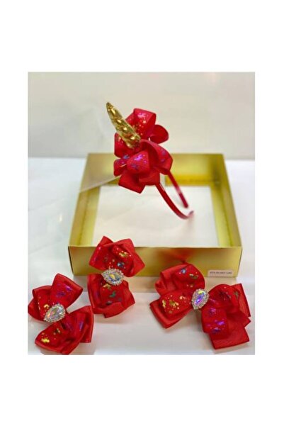 QUEEN AKSESUAR Червоний 4-каратний кришталевий камінь Unicornlu Мама Дівчинка...