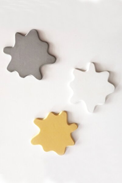 Ghogol Home قواعد أكواب خرسانية - مجموعة من 3 سبلاش