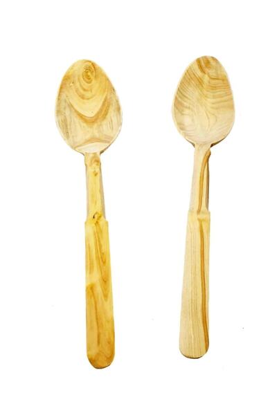 Lizge Naturel Boxwood Tablespoon Kd-251 Set of 2