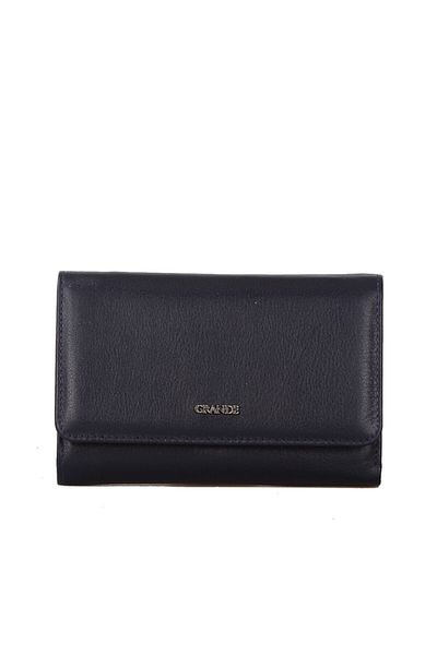 Grande Navy Blue Genuine Leather Wallet - 2628