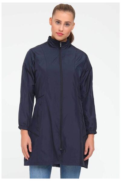 Haşema Lacivert Rüzgarlık Modeli, Kadın Yağmurluk 3009