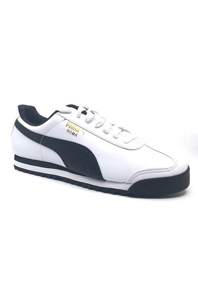 Puma Roma Basic Λευκά Μαύρα Ανδρικά Αθλητικά Παπούτσια353572 04