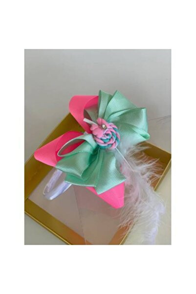 QUEEN AKSESUAR Mint - Neon Pink Lollipop Lu Mother Girl Baby Gift Crown