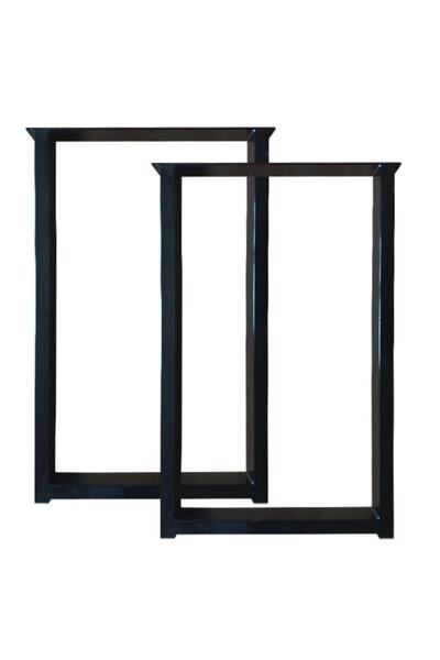 İlgi Trafik Picior de masă Lemn de tălpi Mobilier de grădină Picioare Metal 50x75 Cm Pretul este pentru 2 buc.