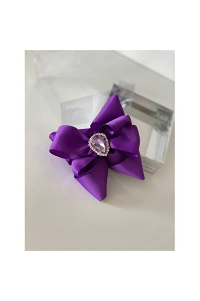 QUEEN AKSESUAR Cataramă clip cu bijuterii de cristal violet