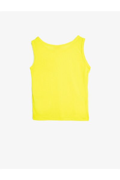 Koton Baby Girl Yellow Pocket Detailed Undershirt